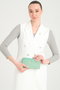 Zoozie Bags Cartera Verde Mar de Cuero PU para Mujer con Compartimentos y Cierre de Seguridad, Elegante y Duradera
